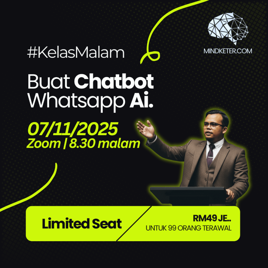 Poster Kelas Chatbot WhatsApp AI